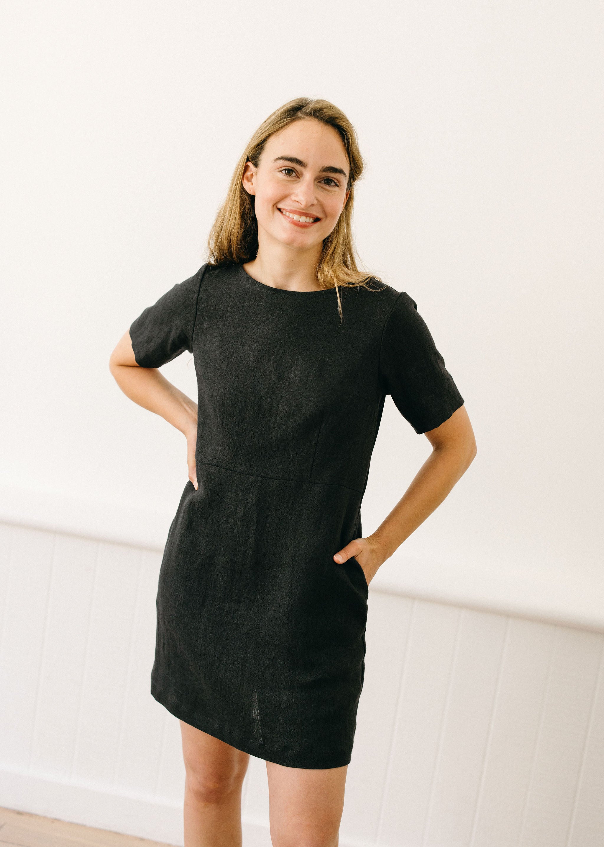 The Claire Dress Mini by Together Segal is the little black dress short dress for short women The Claire Dress Mini by Together Segal is the little black dress short dress for short women