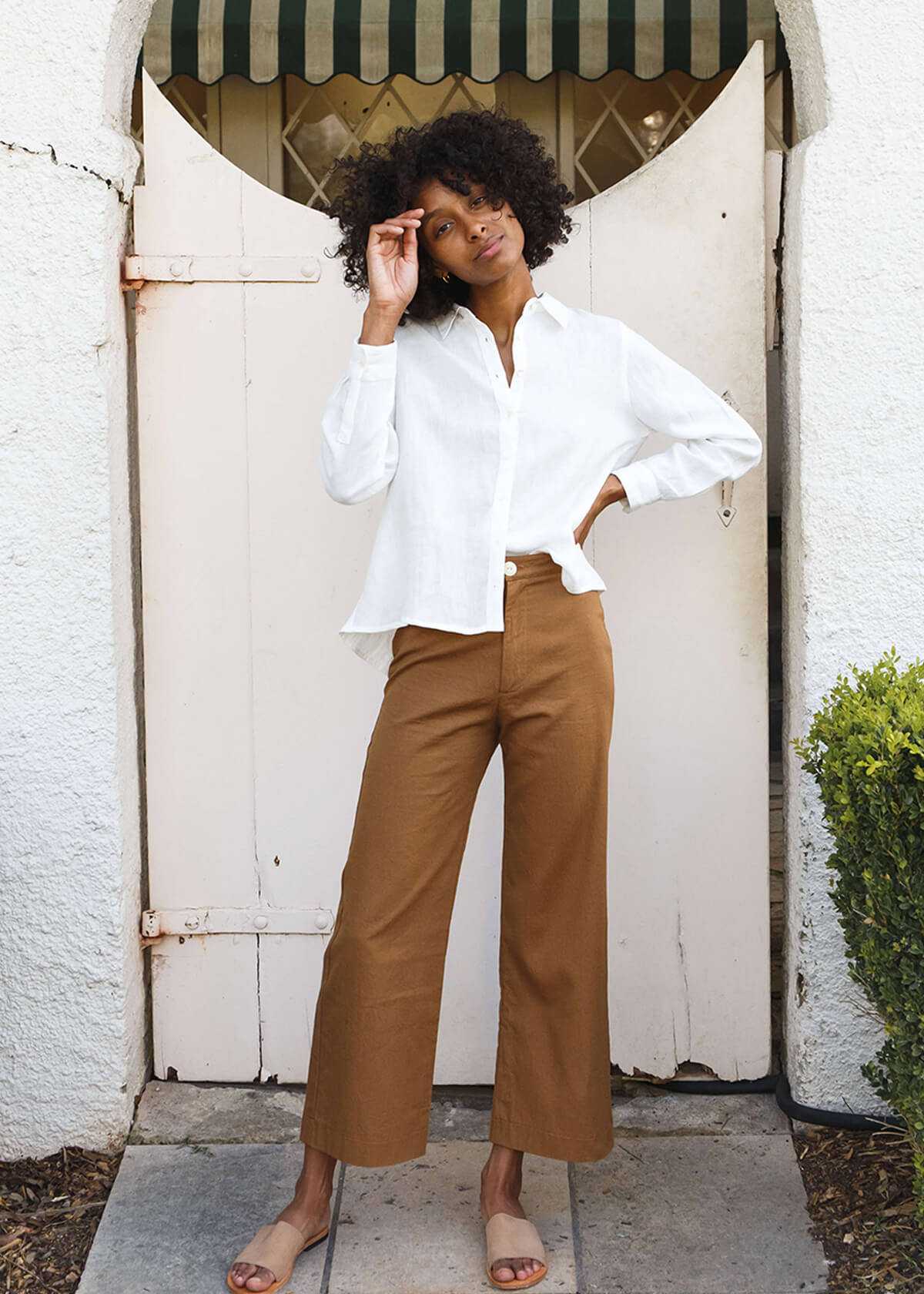 Wide Leg Brown Pants for Women for sale | eBay